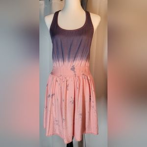 B.P. Racerback Mini Dress Size M Pink, Purple-Blue Color
